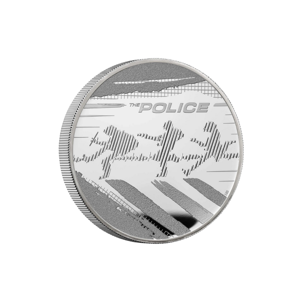 POLICE 5 Oz Silver Coin 10 Pounds United Kingdom 2023