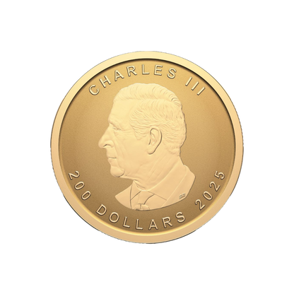PUREST MAPLE LEAF 1 Oz Gold Coin $200 Canada 2025