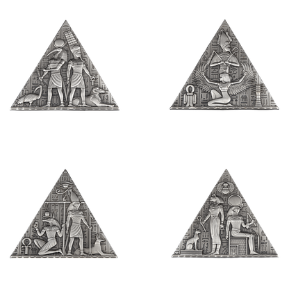 PYRAMID 3D 1 Kg Kilo Silver Coin 1000 Francs Djibouti 2023