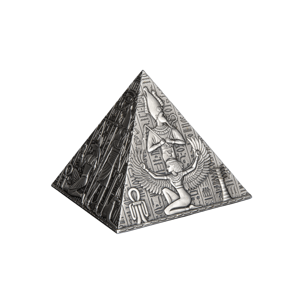 PYRAMID 3D 1 Kg Kilo Silver Coin 1000 Francs Djibouti 2023