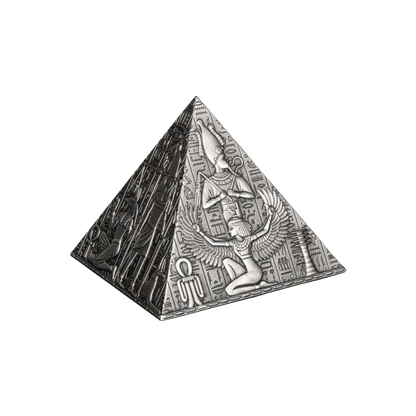 PYRAMID 3D 1 Kg Kilo Silver Coin 1000 Francs Djibouti 2023