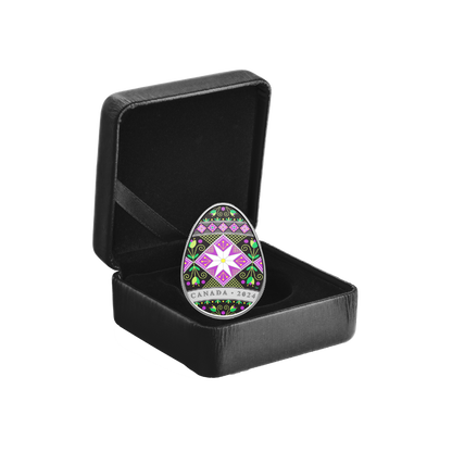 PYSANKA Shaped 1 Oz Silver Coin $20 Canada 2024