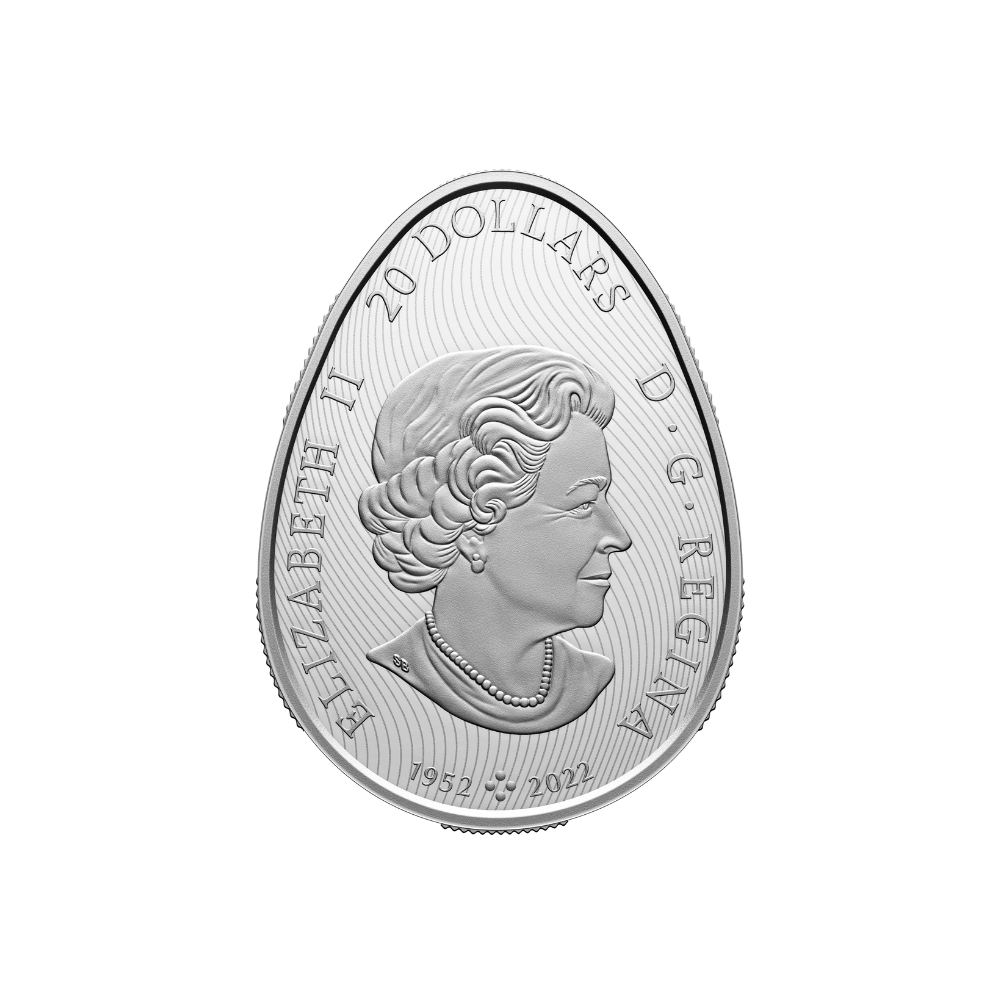 PYSANKA Shaped 1 Oz Silver Coin $20 Canada 2024