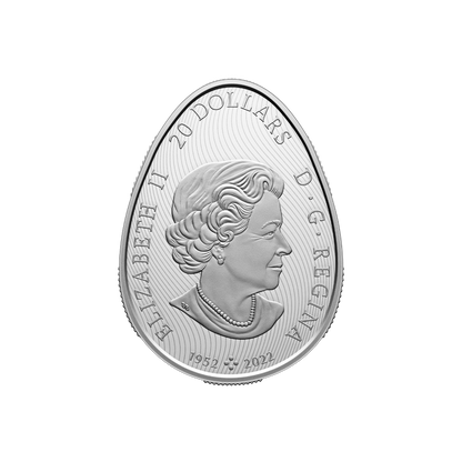 PYSANKA Shaped 1 Oz Silver Coin $20 Canada 2024