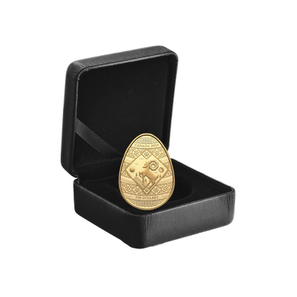PYSANKA Shaped 2 Oz Gold Coin $200 Canada 2024
