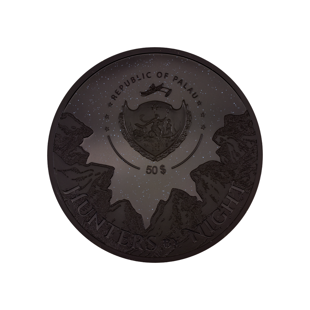 PYTHON Hunters By Night 1 Kg Kilo Silver Coin $50 Palau 2023