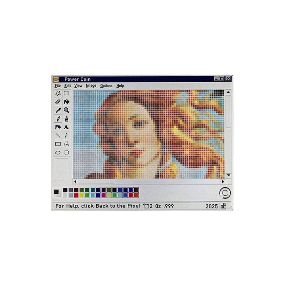 Paint Back to the Pixel 2 Oz Silver Coin 2025