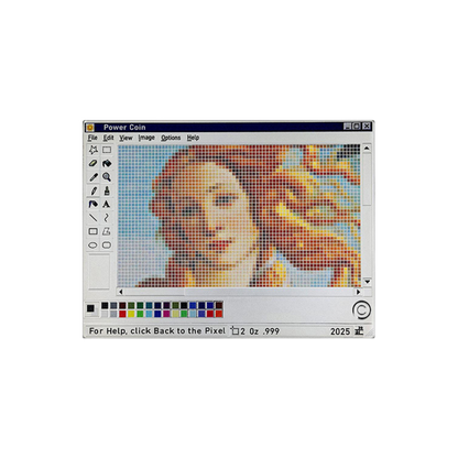 Paint Back to the Pixel 2 Oz Silver Coin 2025