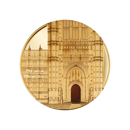 Palace of Westminster Tiffany Art Metropolis 5 Oz Gold Coin 2023