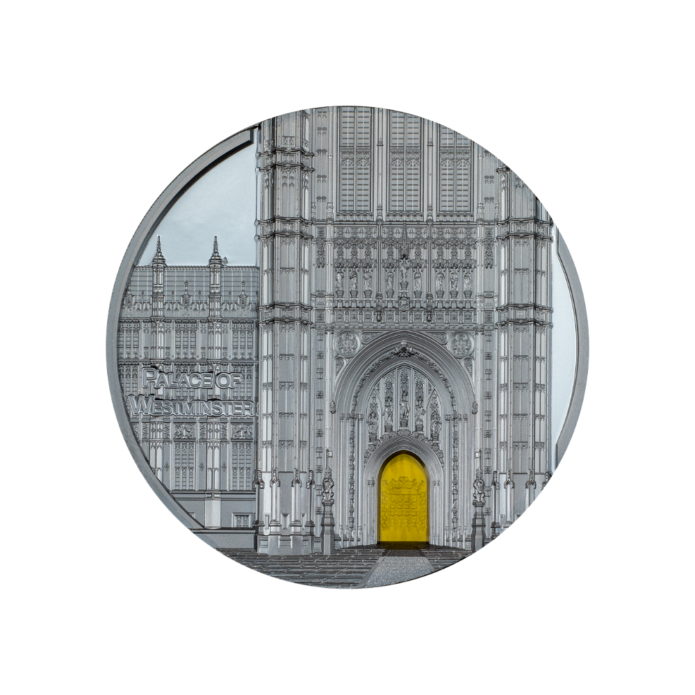Palace of Westminster Tiffany Art Metropolis 5 Oz Silver Coin 2023