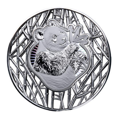 Panda Filigree 2 Oz Silver Coin 2027 MDM