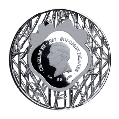 Panda Filigree 2 Oz Silver Coin 2027 MDM