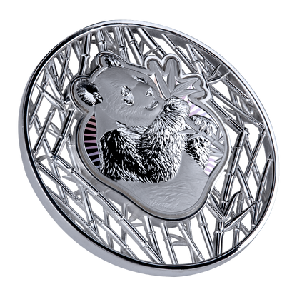 Panda Filigree 2 Oz Silver Coin 2027 MDM