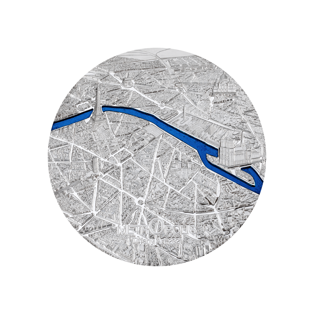 Paris Tiffany Art Metropolis 1 Kg Silver Coin 2021