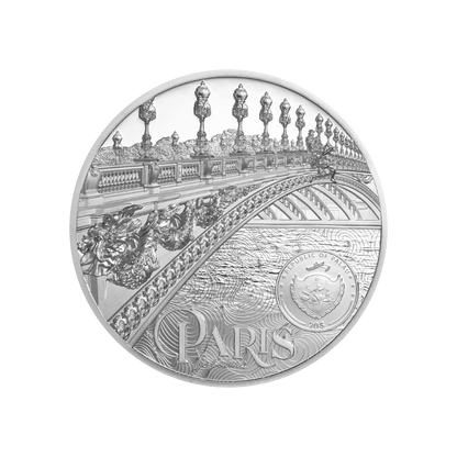Paris Tiffany Art Metropolis 3 Oz Silver Coin 2021