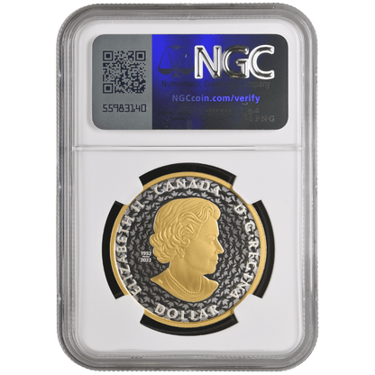 Peace Dollar 1 Oz Yellow Gold plated Pure Silver Coin - PF 70 ULTRA CAMEO - PARTHAVA COIN