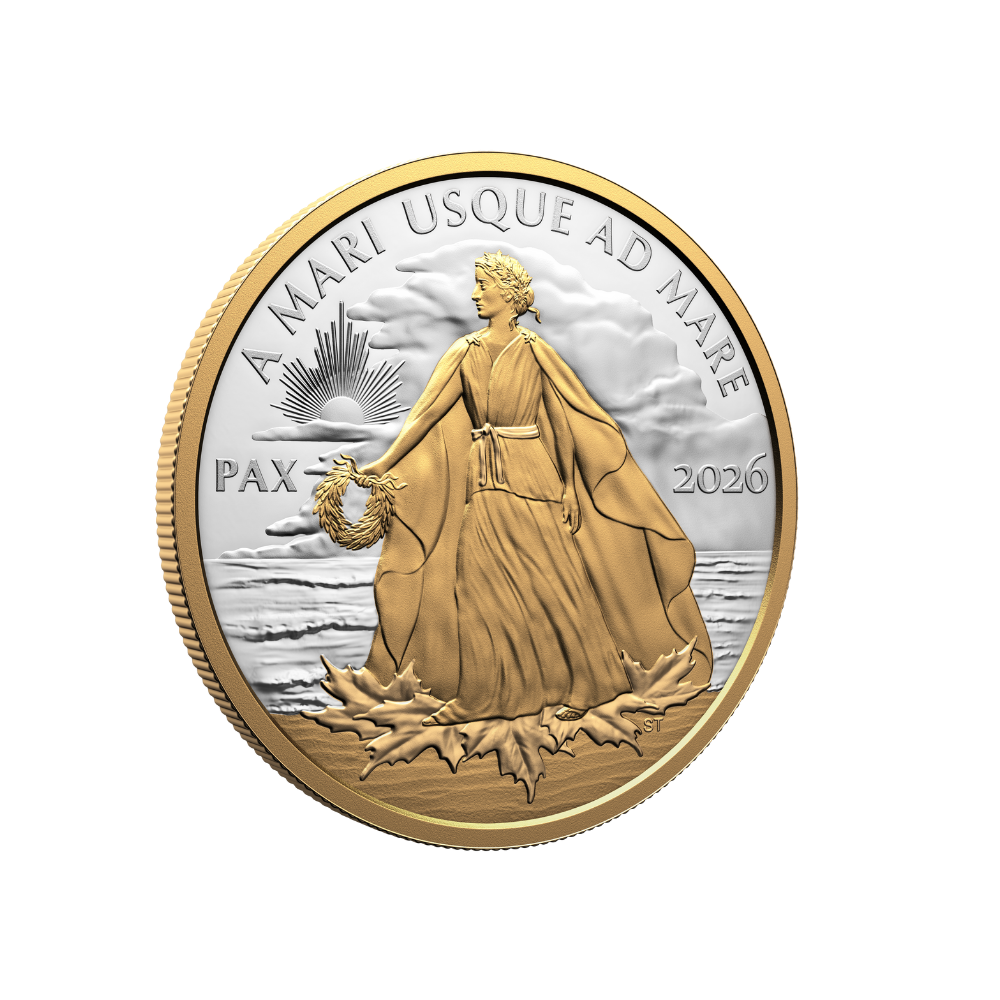 Peace Dollar 5 Oz Fine Silver Coin Canada 2026 ROYAL CANADIAN MINT