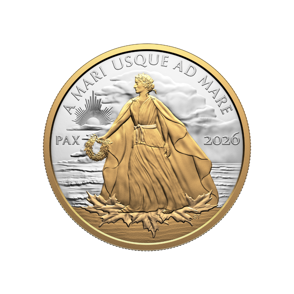 Peace Dollar 5 Oz Fine Silver Coin Canada 2026 ROYAL CANADIAN MINT