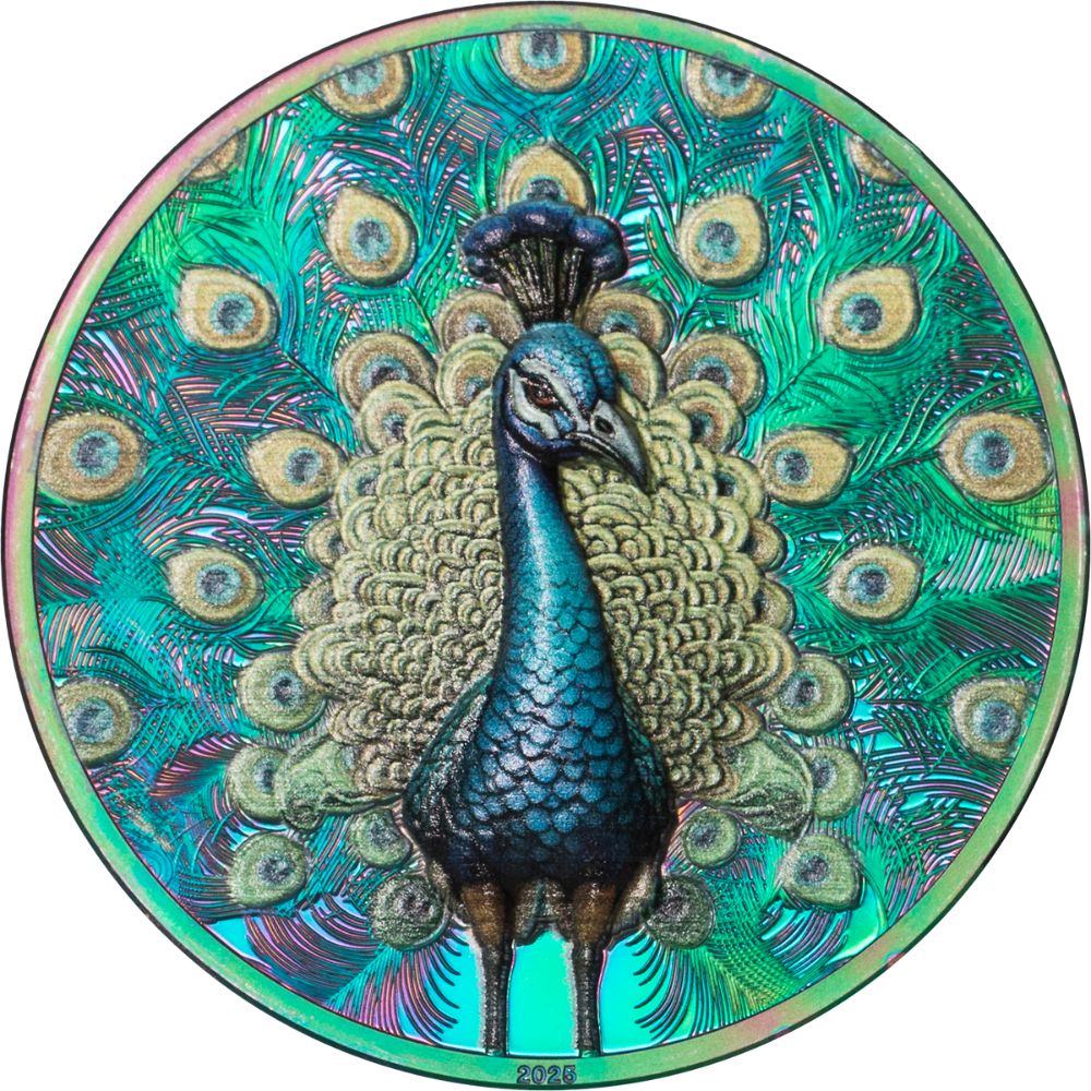 Peacock 1 Oz Silver Coin 2025