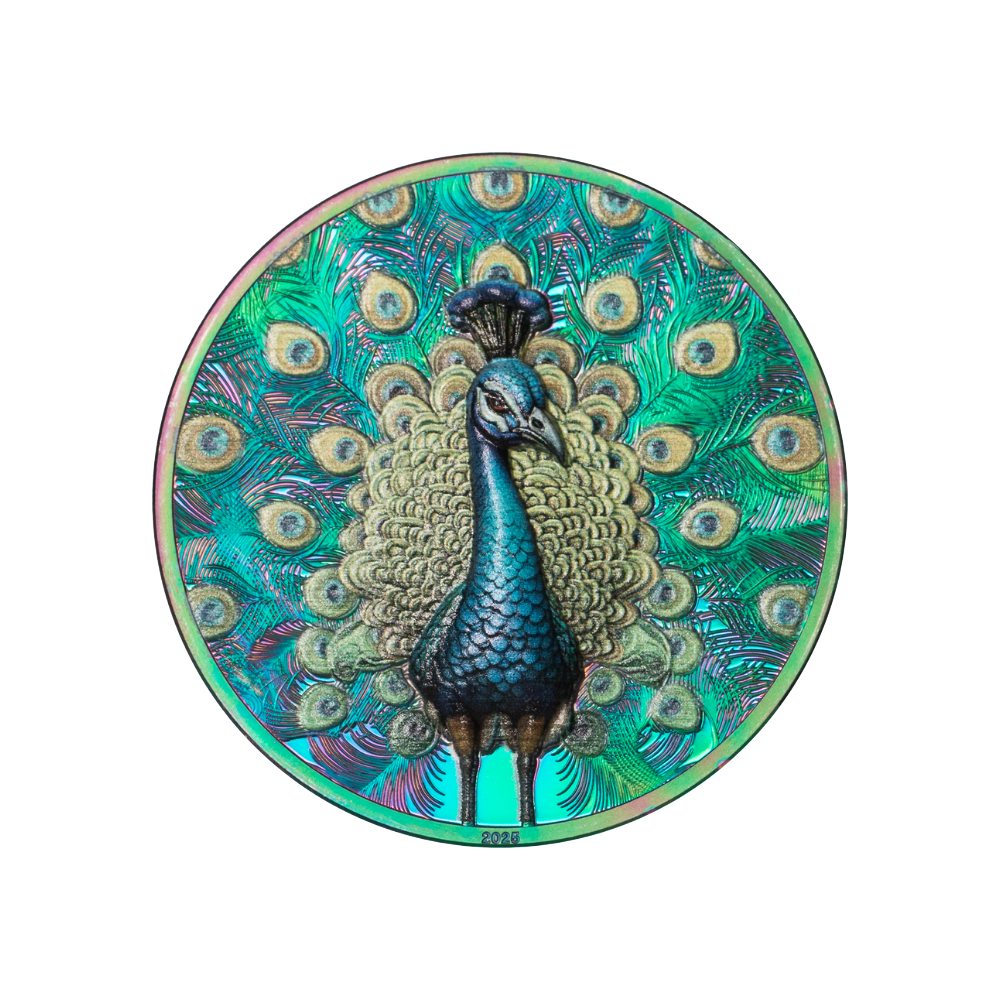 Peacock 1 Oz Silver Coin 2025