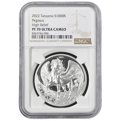 Pegasus Mythical Creatures 1 Oz Silver Coin - PF 70 ULTRA CAMEO - PARTHAVA COIN