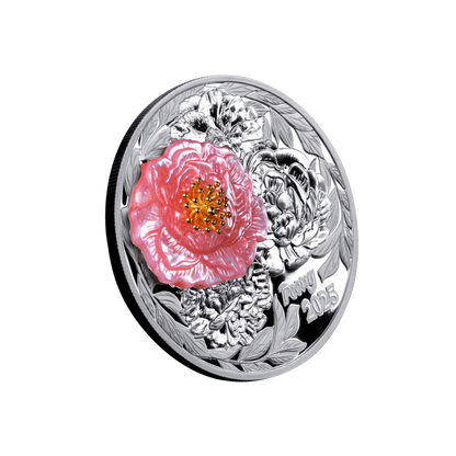 Peony 2 Oz Silver Coin 2025