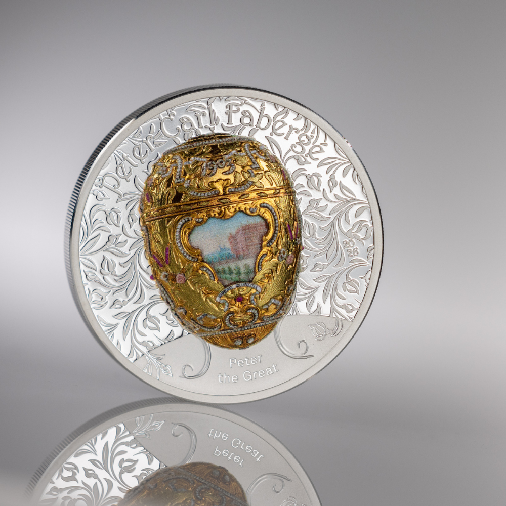 Peter the Great Egg Faberge 2 Oz Silver Coin 2026 CIT COIN INVEST AG