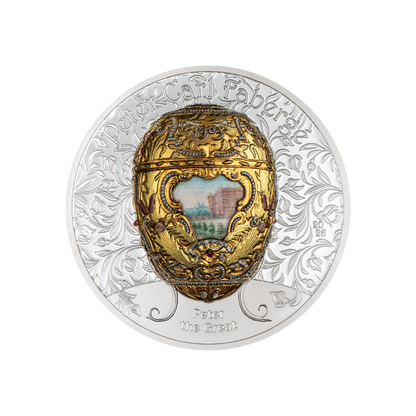Peter the Great Egg Faberge 2 Oz Silver Coin 2026 - CIT Coin Invest AG Peter the Great Egg Faberge 2 Oz Silver Coin 2026 - CIT Coin Invest AG