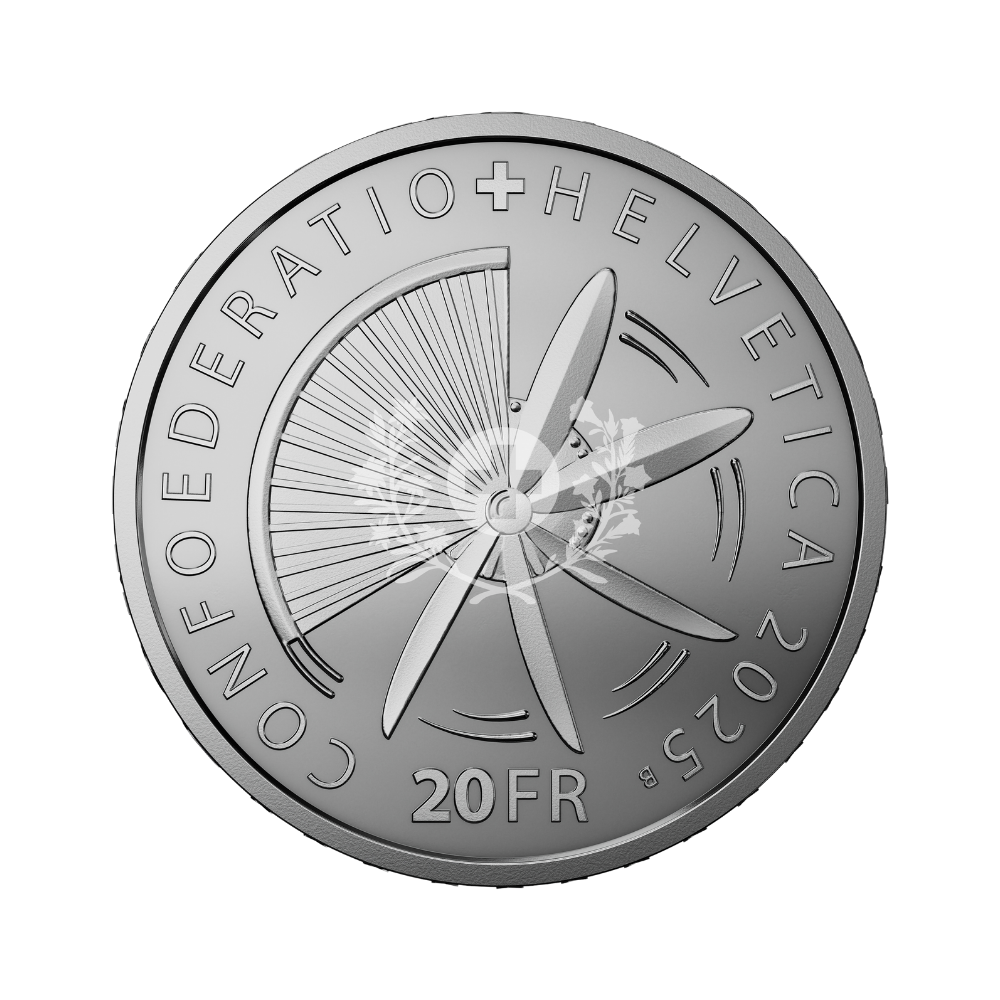 Pioneers of Swiss aviation Silver Proof Coin 2025 Swissmint