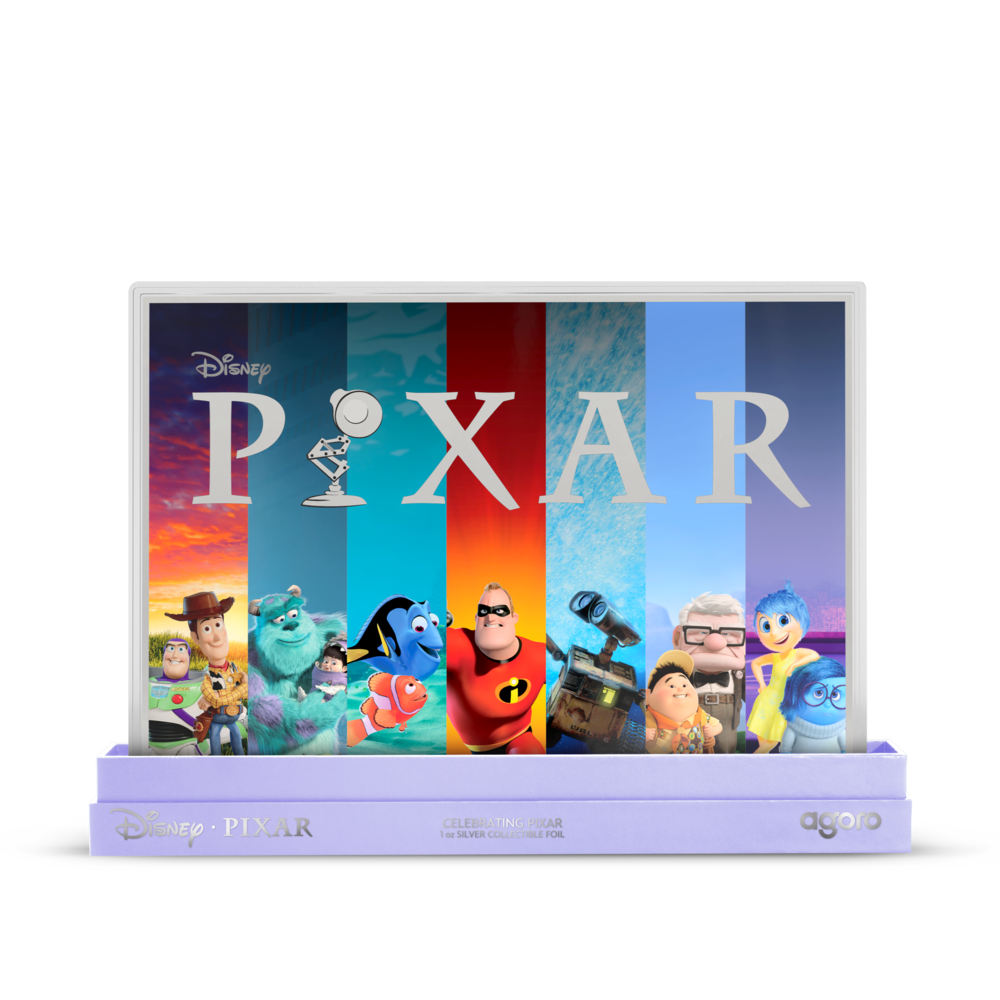 Disney Pixar Celebrating Pixar Silver Collectible Foil AGORO