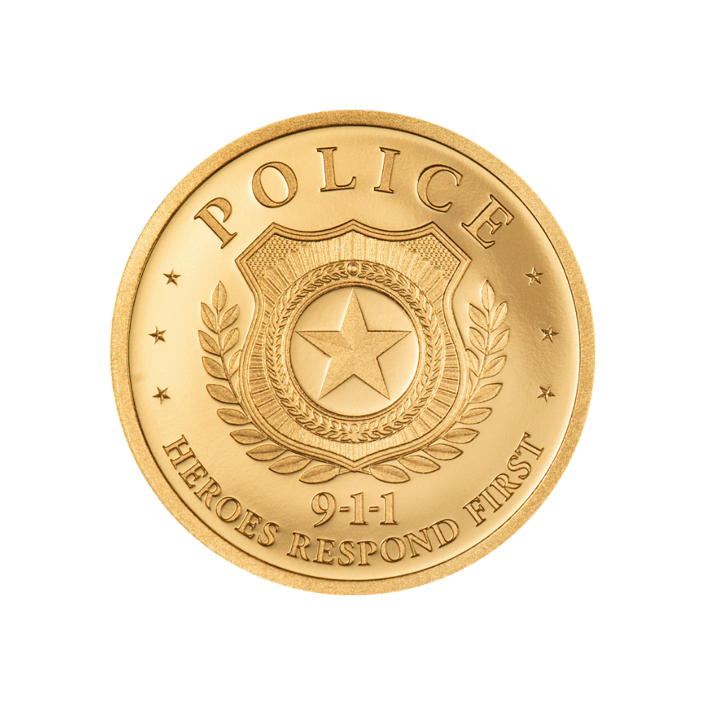 Police First Responders Gold Coin 2026 CIT 