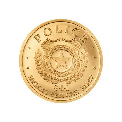 Police First Responders Gold Coin 2026 CIT 