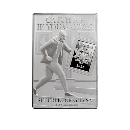 Poppy Flowers by Van Gogh Catch Me If You Canvas 1 Oz Silver Coin 2026 popcoins