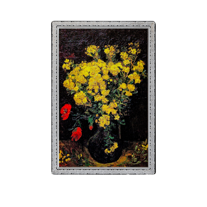 Poppy Flowers by Van Gogh Catch Me If You Canvas 1 Oz Silver Coin 2026 popcoins