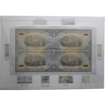 Porsche Auto Fantasy Note – Limited Uncut Sheet of 4 Iconic Collectible Banknotes