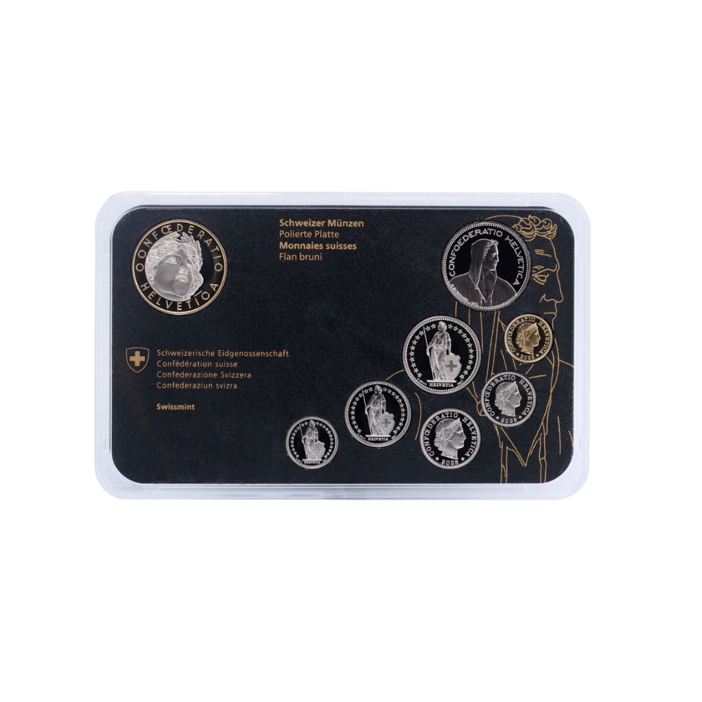 Proof Swiss Circulation Coins Set Swissmint 2025