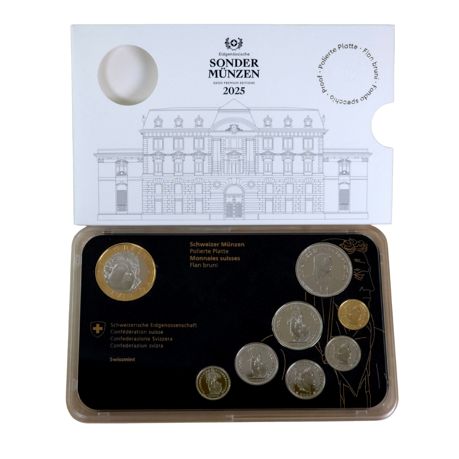 Proof Swiss Circulation Coins Set Swissmint 2025