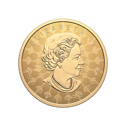 Proud Maple 2 Oz Pure Gold Coin Canada 2024 Royal Canadian Mint