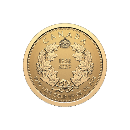 Pure Gold Fractional Set 125th Anniversary of the Coronation of King Edward VII Royal Canadian Mint