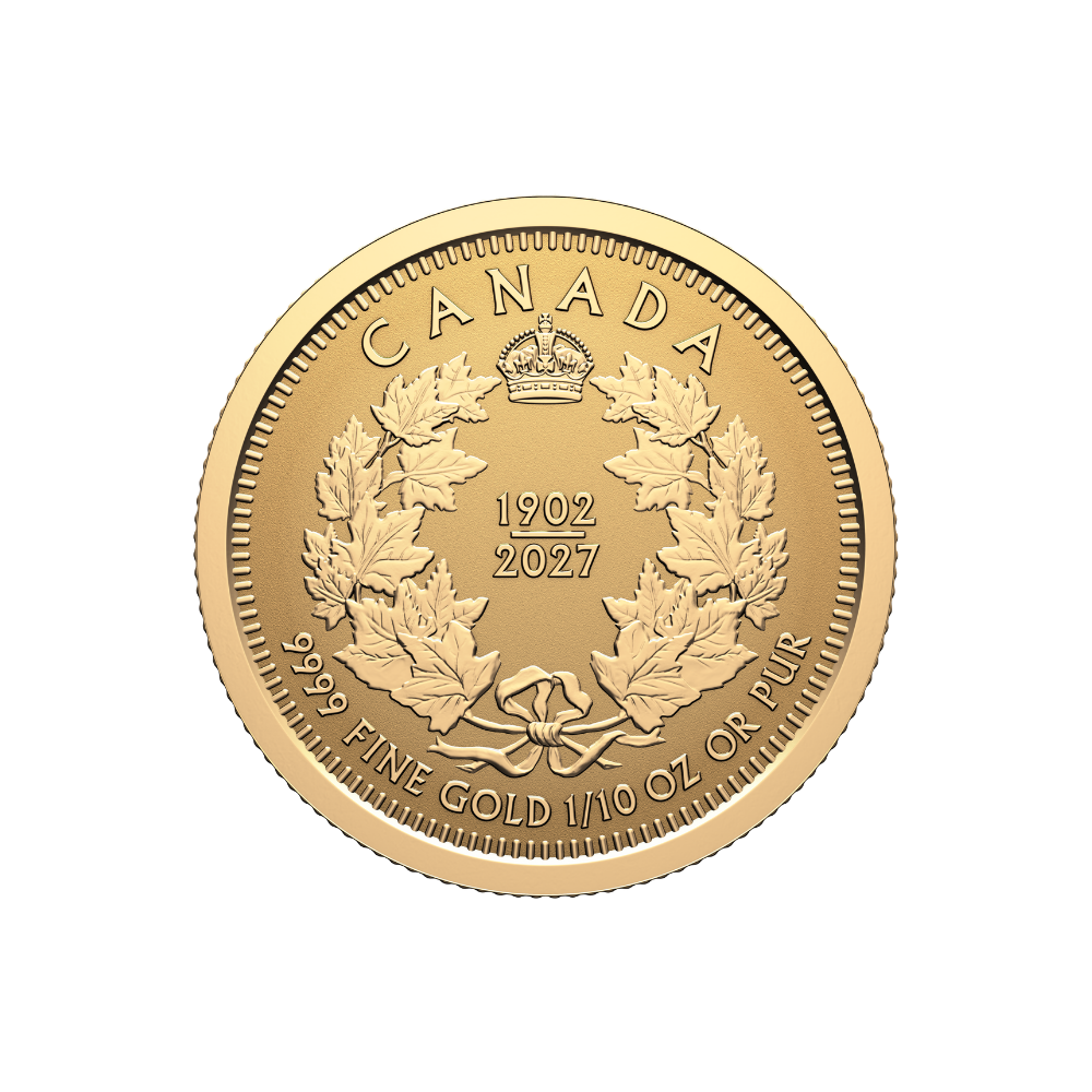 Pure Gold Fractional Set 125th Anniversary of the Coronation of King Edward VII Royal Canadian Mint