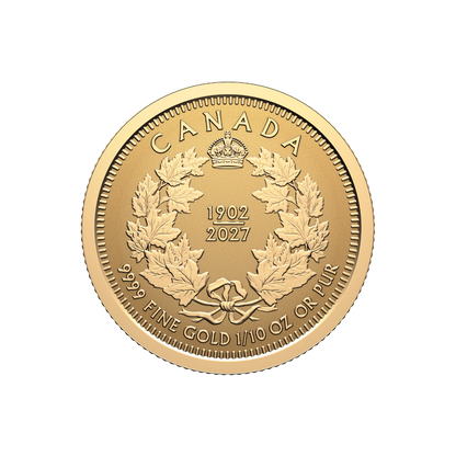 Pure Gold Fractional Set 125th Anniversary of the Coronation of King Edward VII Royal Canadian Mint