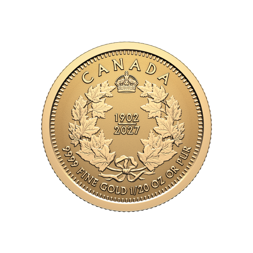 Pure Gold Fractional Set 125th Anniversary of the Coronation of King Edward VII Royal Canadian Mint