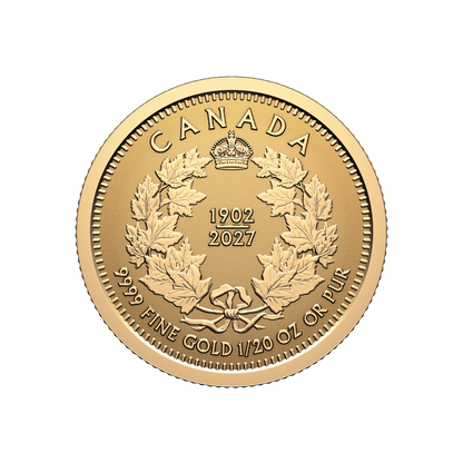 Pure Gold Fractional Set 125th Anniversary of the Coronation of King Edward VII Royal Canadian Mint