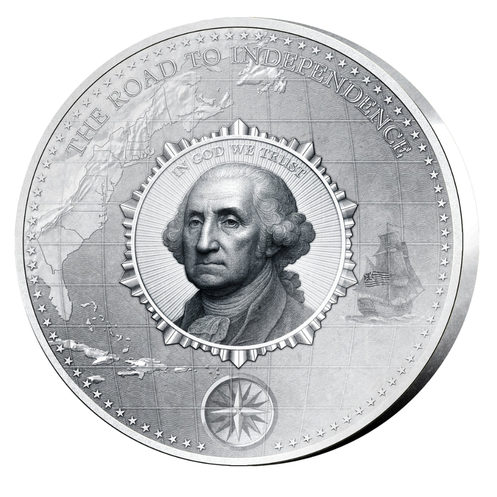 The Road to Independence 4 Oz Puzzle Silver Coin 2026