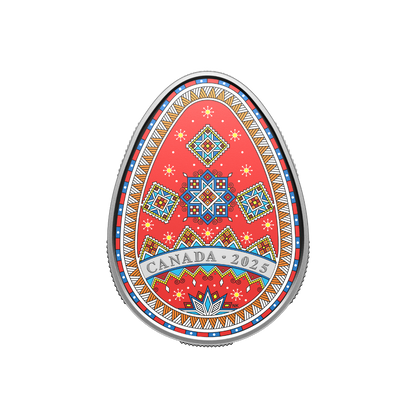 Pysanka Fine Silver Coin Canada 2025