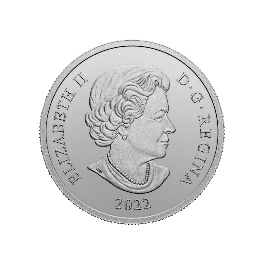 QUEEN ELIZABETH II DIAMOND DIADEM 1 Oz Silver Coin $20 Canada 2022