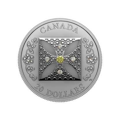QUEEN ELIZABETH II DIAMOND DIADEM 1 Oz Silver Coin $20 Canada 2022