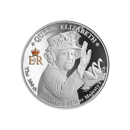 Queen Elizabeth II 100th Anniversary 1 Oz Silver Coin 2026