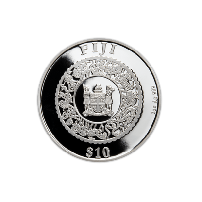 RABBIT Freshwater Pearl Chinese Lunar Year 1 Oz Silver Coin $10 Fiji 2023