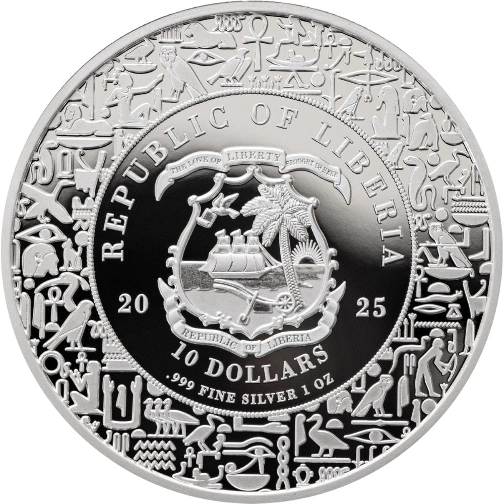 Ra Sun God Egyptian Heritage Series 1 Oz Silver Coin 2025 obverse popcoins parthava coin